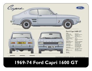 Ford Capri MkI 1600GT 1969-74 Mouse Mat